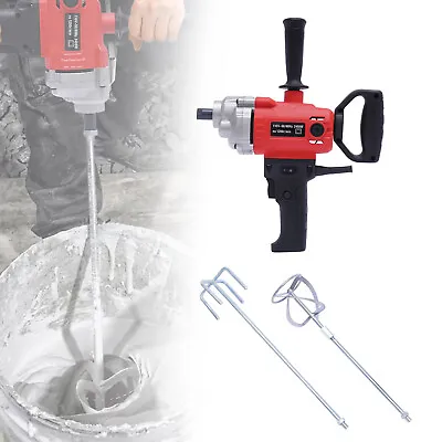 2.4KW Electric Mortar Mixer Handheld Paddle Cement Paint Stirrer Adjustable • $62.70