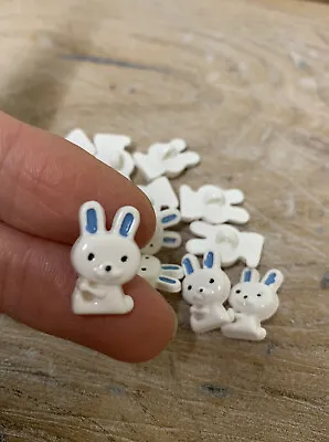 Baby Knit Buttons  Rabbit Easter  Pack Of 5 Supplied Sewing Knitting • £2.99