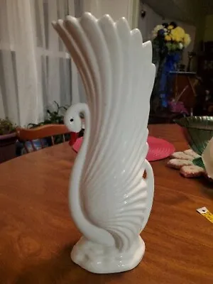 Gorgeous Art Deco Swan Vase Maddux ? Of California Usa Pottery Mcm As Is • $12
