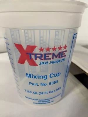 32-Ounce (1 Quart) Mixing Cup Calibrated Ratios - Pack Of 25 Cups • $20