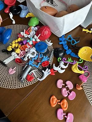 Big Lot Of 4 Mr Potato Heads With Bag Of Parts Playskool Toy • $20