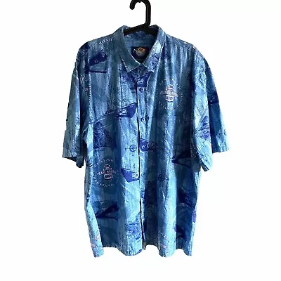 Jams World Men’s Cotton Button Up Pearl Harbor Shirt. Size XXL • $40