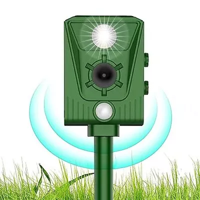 Solar Powered Animal Scarer RepellentUltrasonic Cat RepellentUltrasonic Dog Re • £20.23