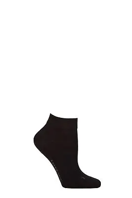 Ladies 1 Pair Falke Sensitive London Gentle Grip Cotton Sneaker Socks • £14.99