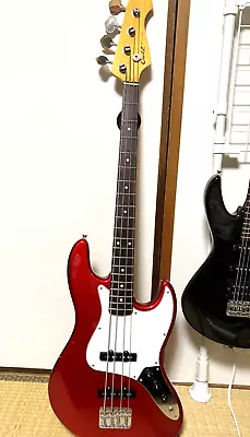 Coolz Made By FUJIGEN ZJB-M1R Jazz Bass Type Red Medium Scale Used From Japan • $400