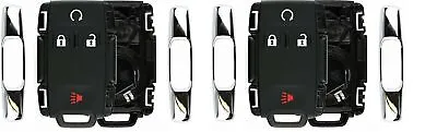 New Pair Of Remote Keyless Key Fob Replacement CaseS Button Pad For Gm Truck Suv • $14.78