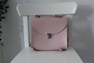 The Cambridge Satchel Company Leather Poppy Backpack In Light Pink. • £75