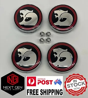 $26.95 • Buy HSV WheeI Centre Caps 60 Mm X4 Silver Black Red VT VY VZ VE VF GTS R8 Commodore