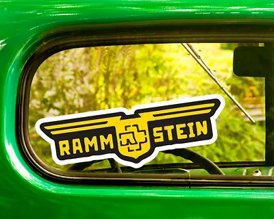 2 RAMMSTEIN BAND DECALs Sticker Bogo For Car Window Bumper Laptop Free Shipping • $3.95