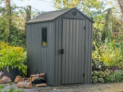 £406.99 • Buy Keter Darwin 6 X 4ft Modern Plastic Outdoor Garden Storage Shed In Grey