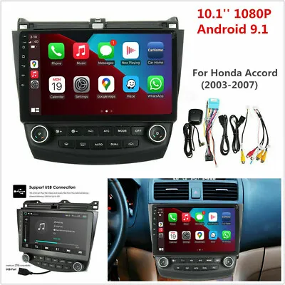 $165.99 • Buy For Honda Accord 2003-2007 10.1  Android 11 Apple CarPlay Car Stereo Radio GPS 