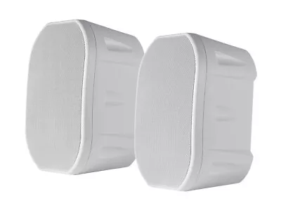 Monoprice 6.5in Weatherproof 2-Way Speakers With Wall Mount Bracket (Pair White) • $121.49