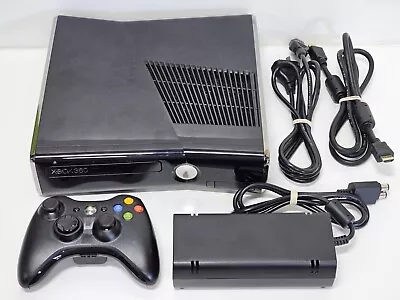 Microsoft Xbox 360 Slim 250GB Console NXE Dash + Cords + Controller - 1439 • $199.95