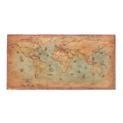 Vintage World Map Retro Old Paper Nautical Chart Ocean Sea Painting Wall Posters • $8.55