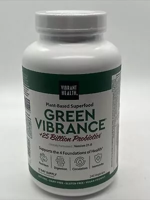 Vibrant Health Green Vibrance 240 Vegicaps  Version 19.1 - Exp: 09/25 • $34.99