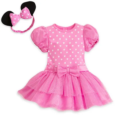 Disney Minnie Mouse Pink Costume Bodysuit For Baby Sizes 6-24 Months • $45.95