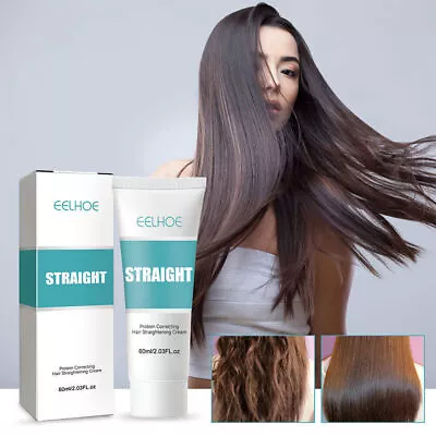 Keratin Treatment Hair Straightening Cream Fast Smoothing For Deep Curly Hair • $7.85