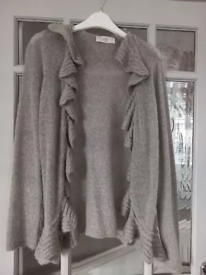 Wallis Grey Cardigan Size 12 15% Mohair • $11.19