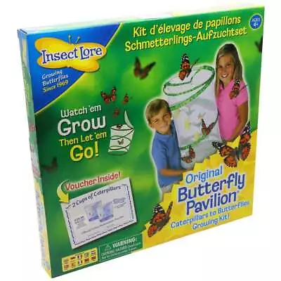 £25.65 • Buy Insect Lore Live Butterfly Pavilion Hatching Kit With 60cm Habitat & Certificate