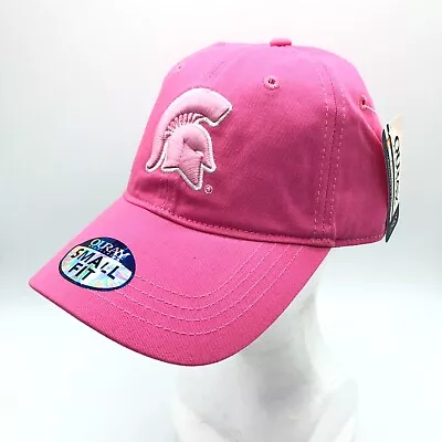 NCAA Michigan State Spartans Hat Cap Ouray Pink Small Fit Hook & Loop • $9.99