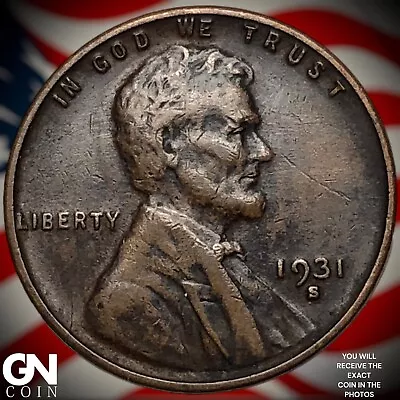 1931 S Lincoln Cent Wheat Penny Y2155 • $98