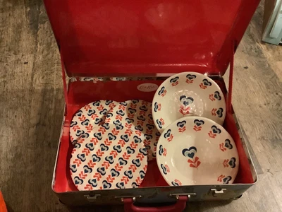 £9.99 • Buy Melamine Camping Caravan Picnic Outdoor Dining Dinner Plate Bowl Set