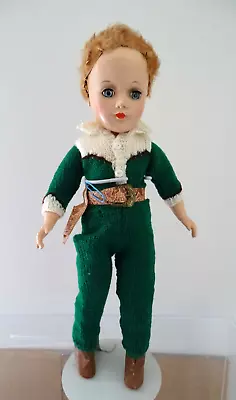 Vintage 1950's Mary Hoyer 14  Boy Cowboy In Knit Outfit W/ Belt Holster • $165