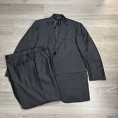 Ermenegildo Zegna Suit Men 44R Modern Fit Trofeo Wool 38X27.5 Pleated 2 Piece • $116.99