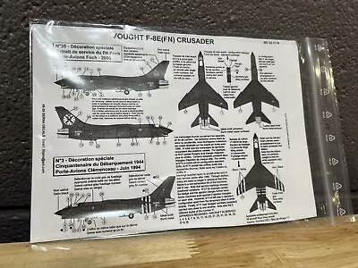 Berna 1/32 F-8E(FN) Crusader BD32-11N Decals USA BUYERS ONLY • $3