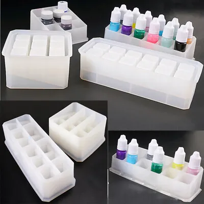 £9.59 • Buy Silicone Mold Lipstick Holder Display Stand Makeup Organizer Case Resin Mould
