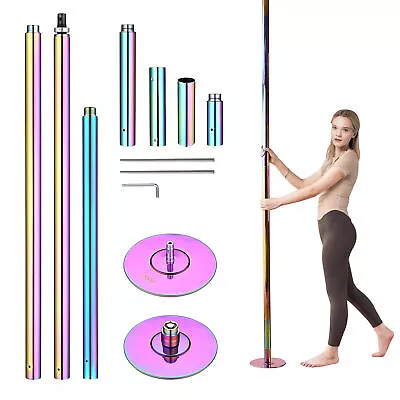 11 FT Spinning Static Dancing Pole Kit With Extensions Fitness Dance Exercise • $179.91