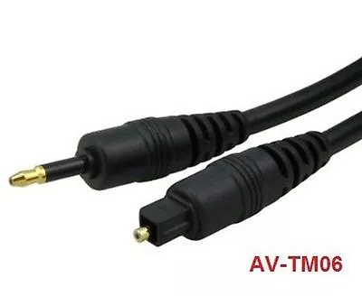 6 Ft. Toslink To Mini-Toslink Optical Cable AV-TM06 • $7.99