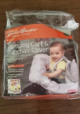 NEW Notags Eddie Bauer Baby Toddler Shopping Cart Or High Chair Cover Color Grey • $9