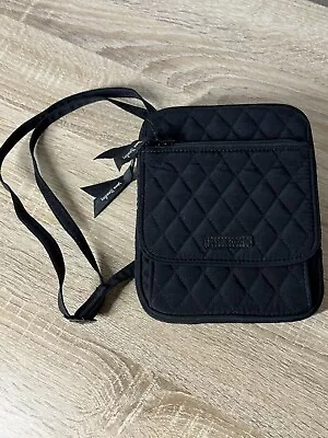 Vera Bradley Mini Hipster Women Black Crossbody Quilted Bag • $29.99