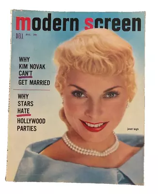 December 1955 Modern Screen Vintage Magazine Janet Leigh Cover • $9