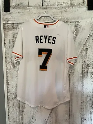 Jose Reyes Miami Marlins Jersey White Stitched Majestic Size 48 • $35