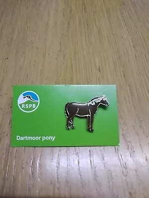 Rspb Pin Badge Dartmoor Pony • £3.50