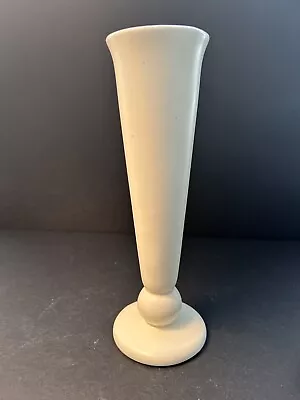 Vintage Ivory Colored Haeger Skinny Ceramic Vase 9  Tall 3  Vase Rare • $19.99
