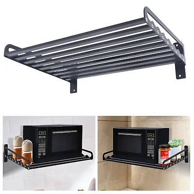 Kitchen Storage Shelf Wall-Mounted Microwave Rack Space Saving Holder  • $42