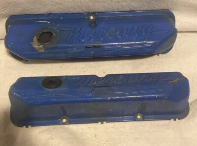 $299.95 • Buy 1966-67 MERCURY Cyclone Pent Roof Script Valve Covers Fit 352-428 Ford FE OEM