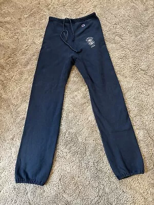 Vintage 80s Champion Reverse Weave Navy Sweatpants Size Large Missouri Law • $24.99