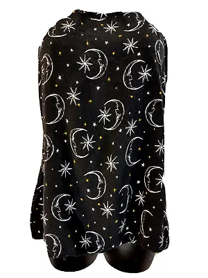 Hot Topic Tank Top Black Size Small 90s Y2k Moon Stars Celestial Cross Straps • $8.99