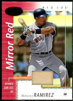 Manny Ramirez Bat Card 2002 Leaf Certified Mirror Red #119  • $15