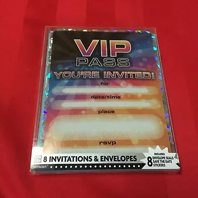 Vip Pass Your Invited Party Invitations • $7.99