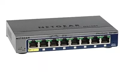 Used Netgear Prosafe GS108T V2 8 Ports External Ethernet Switch Tested Hu • $123.78
