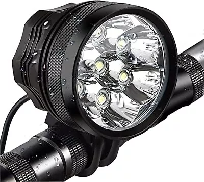 Bicycle Headlight 10500 Lumens 7 LED Bike Light Waterproof Mountain Bike Fr... • $64.01