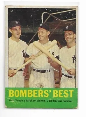 1963 Topps Baseball Cards Multi-Listing You Pick Comb. Shipping #'s 2-558 • $2