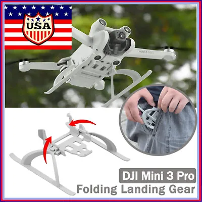 $10.98 • Buy Folding Landing Gear Foldable Extension Leg Accessories For DJI Mini 3 Pro Drone