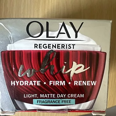 Olay REGENERIST WHIP Light As Air Touch Active Moisturiser Fragrance Free 50ml • £12.99