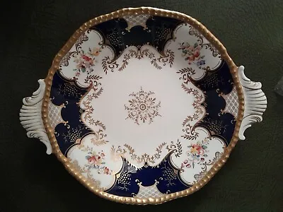 Coalport Plate Cobalt Blue Gold Batwing Antique  • £32